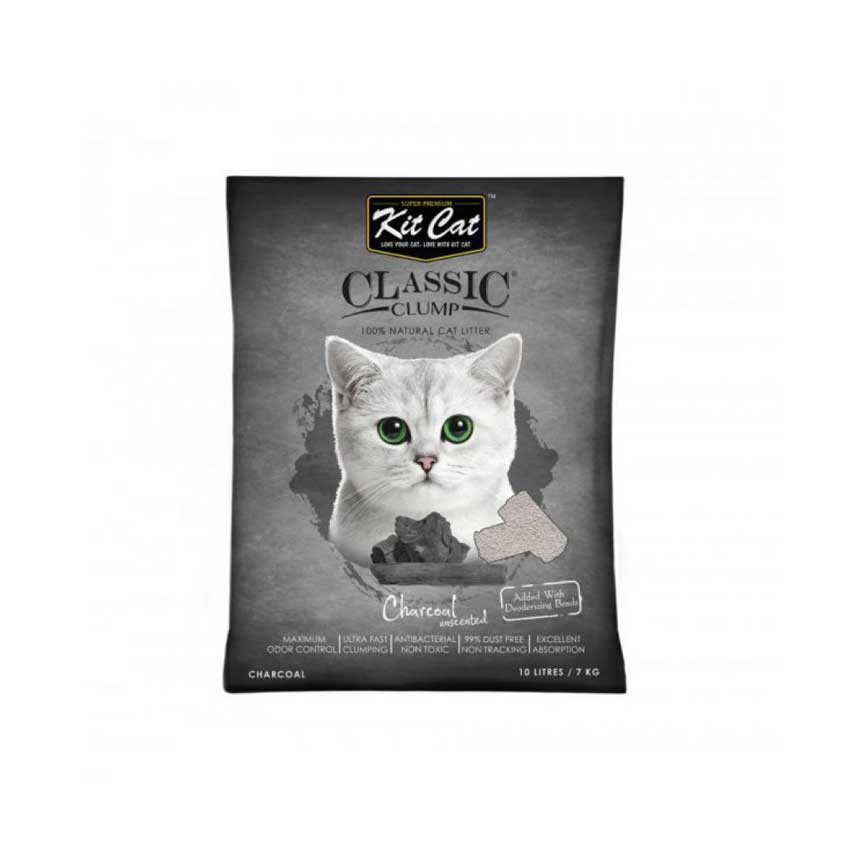 Kit Cat 天然凝結貓砂 竹炭味 10L (KC-008)