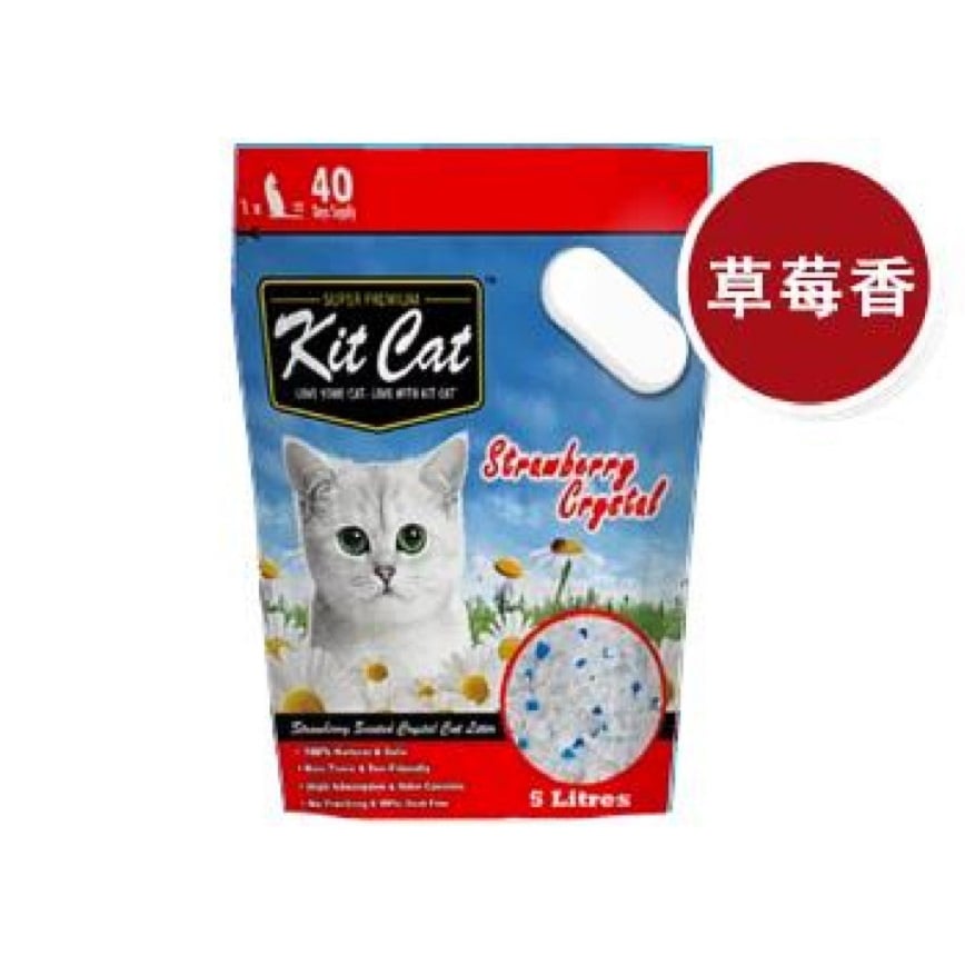 Kit Cat 天然 水晶貓砂 草莓味 5L (KC-104)