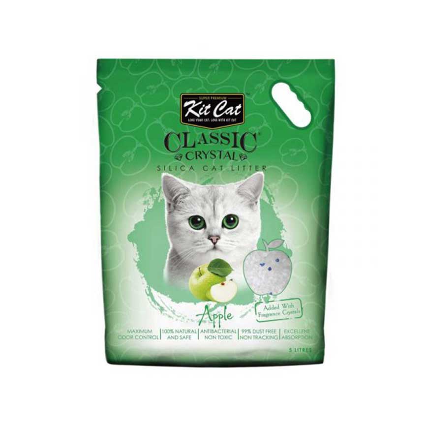 Kit Cat 天然 水晶貓砂 蘋果味 5L (KC-105)