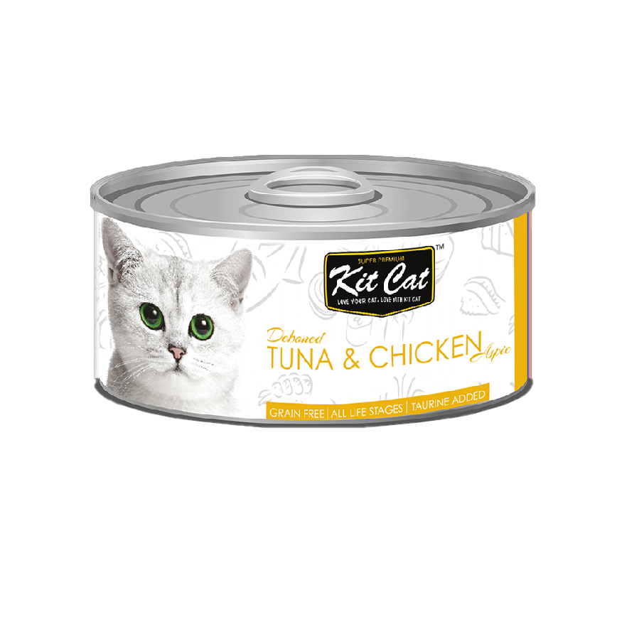 Kit Cat 無穀物肉凍貓罐頭 吞拿魚+雞 80g (KC-256)