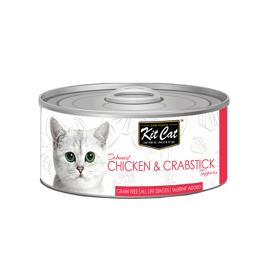 Kit Cat 無穀物貓罐頭 雞+蟹肉 80g (KC-2173)