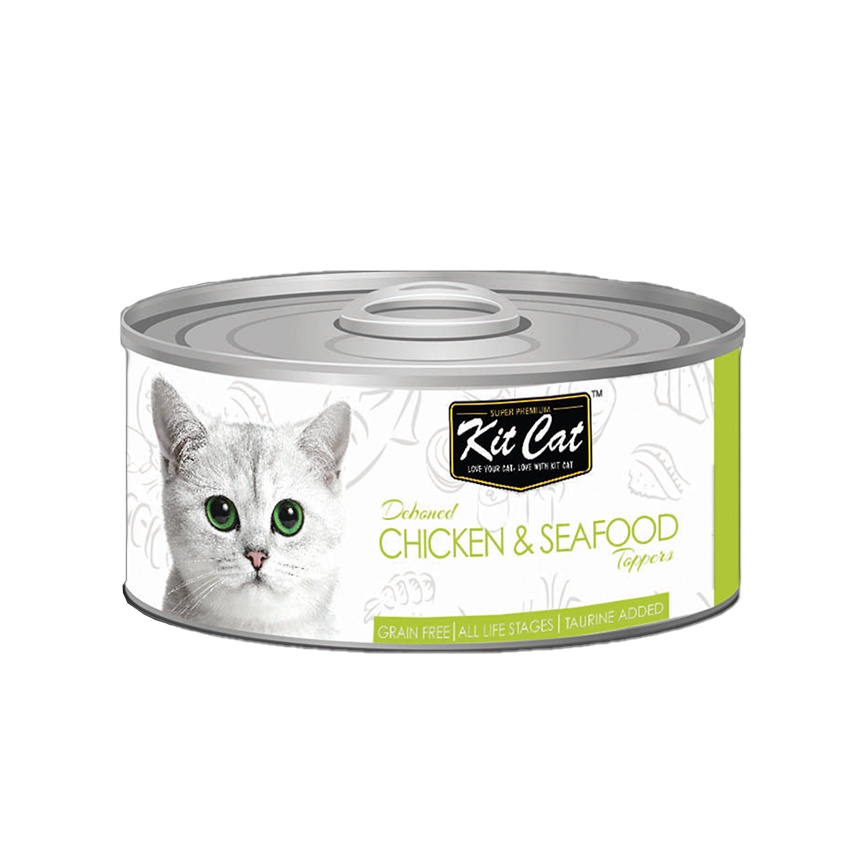 Kit Cat 無穀物貓罐頭 雞+海鮮 80g (KC-2180)