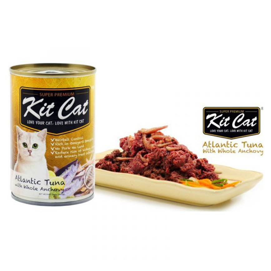 Kit Cat 貓罐頭 太平洋吞拿魚+鯷魚 400g (KC-425)