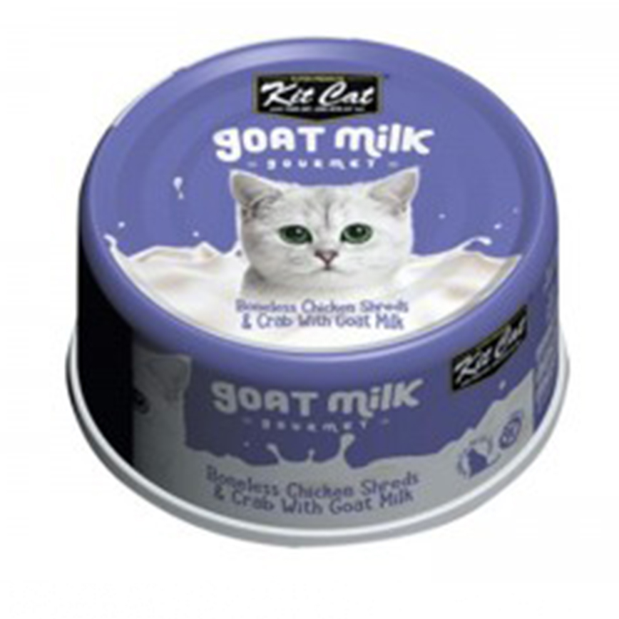 Kit Cat 羊奶貓罐頭 雞肉+蟹 70g (KC-2272)