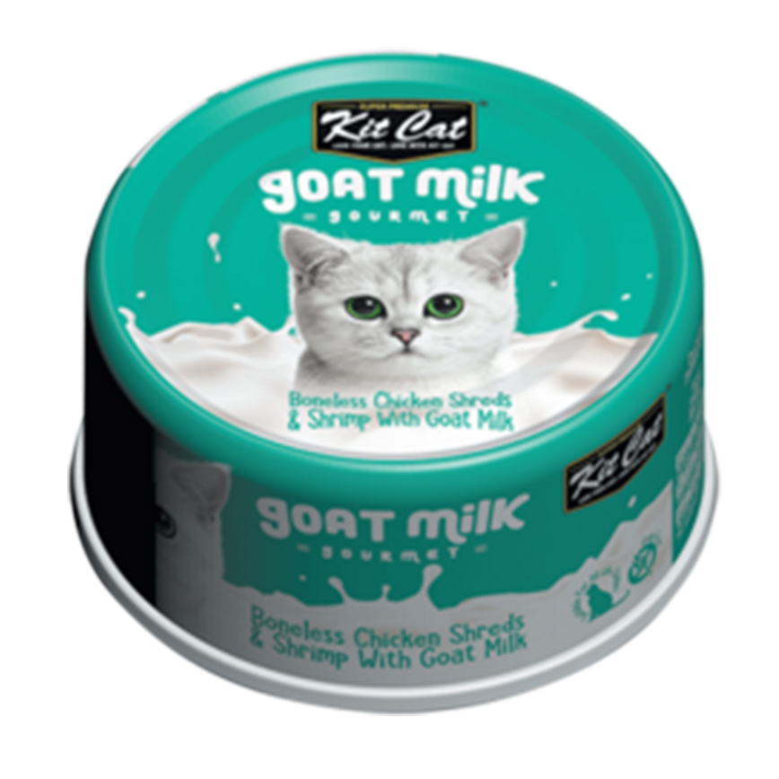 Kit Cat 羊奶貓罐頭 雞肉+蝦 70g (KC-2289)