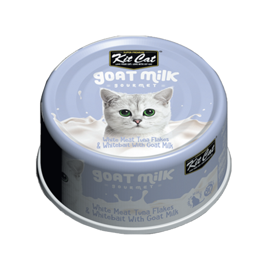 Kit Cat 羊奶貓罐頭 吞拿魚+銀魚 70g (KC-2302)