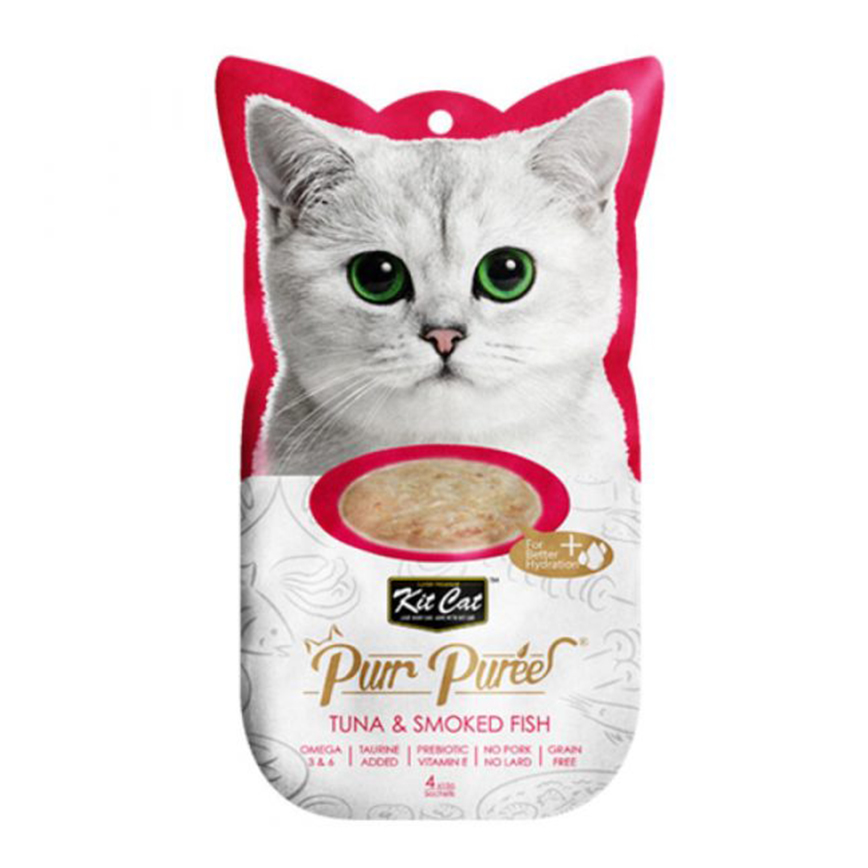 Kit Cat Purr Puree 養生肉醬 吞拿魚+煙燻魚 60g (KC-850)