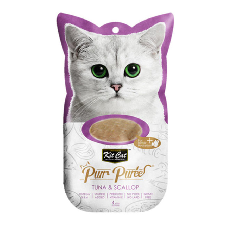 Kit Cat Purr Puree 養生肉醬 吞拿魚+扇貝 60g (KC-867)