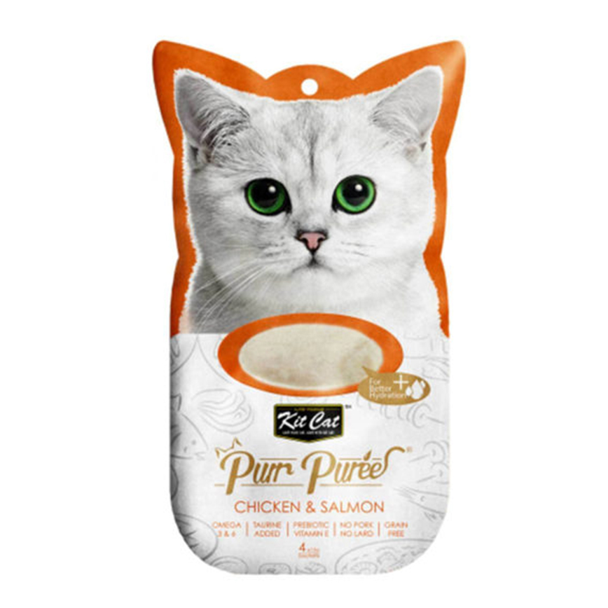 Kit Cat Purr Puree 養生肉醬 雞+三文魚 60g (KC-874)