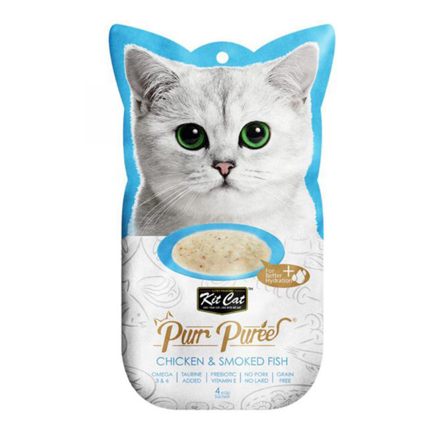 Kit Cat Purr Puree 養生肉醬 雞+煙燻魚 60g (KC-898)