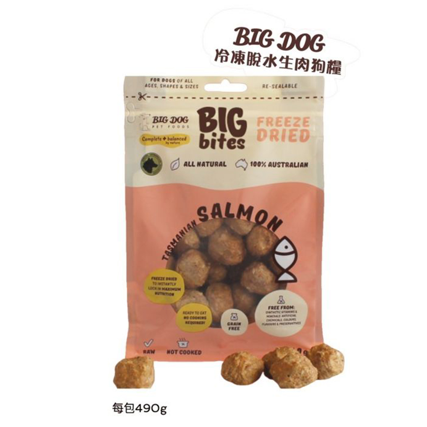 Big Dog 冷凍脫水狗糧 三文魚配方 490g (BD_F)