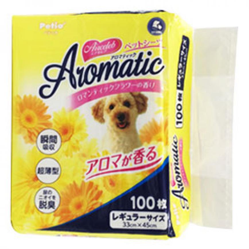 Petio Aromatic 香味寵物尿墊 狗尿墊 狗尿片 [33*45 S碼 100枚] (藍)