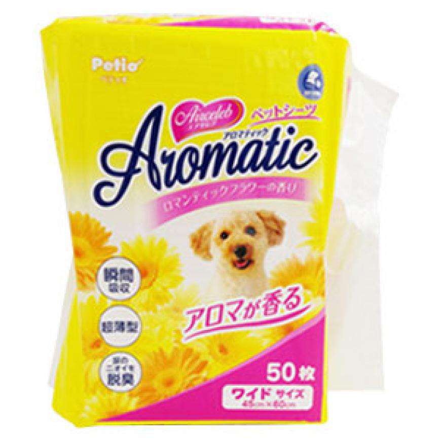 Petio Aromatic 香味寵物尿墊 狗尿墊 狗尿片 [45*60 L碼 50枚] (粉紅)