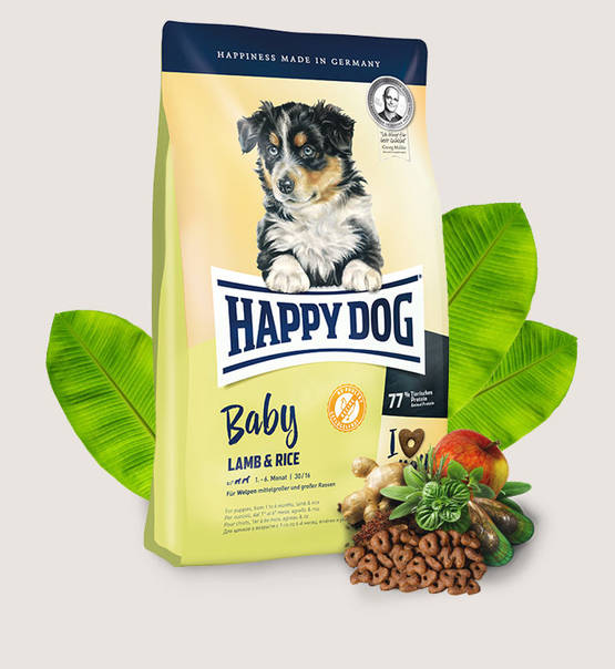 Happy Dog Supreme Young 初生犬羊肉及飯配方 (一至六個月) Baby Lamb & Rice 1kg (60390) (賞味期限 2021.05.14)