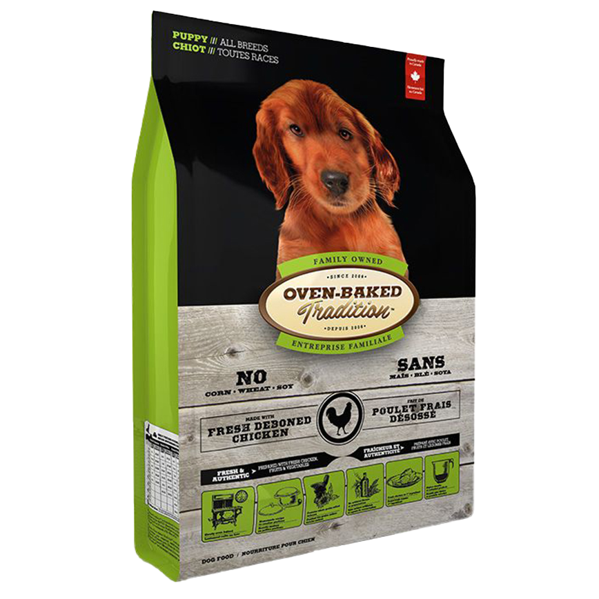Oven Baked 狗糧 幼犬配方 大粒 5lb (綠色) (OBT_5P)
