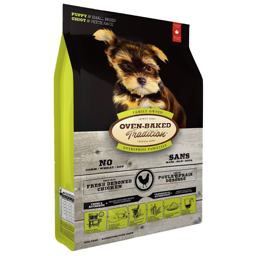 Oven Baked 狗糧 幼犬配方 細粒 5lb (綠色) (OBT_5P_S)