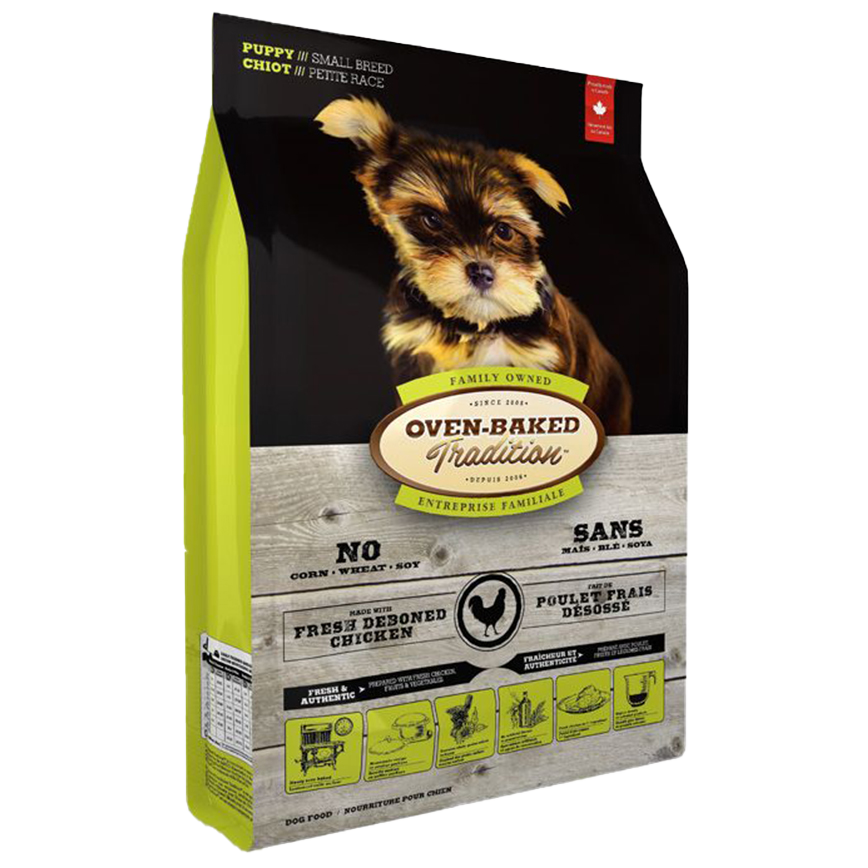 Oven Baked 狗糧 幼犬配方 細粒 12.5lb (綠色) (OBT_12.5P_S)
