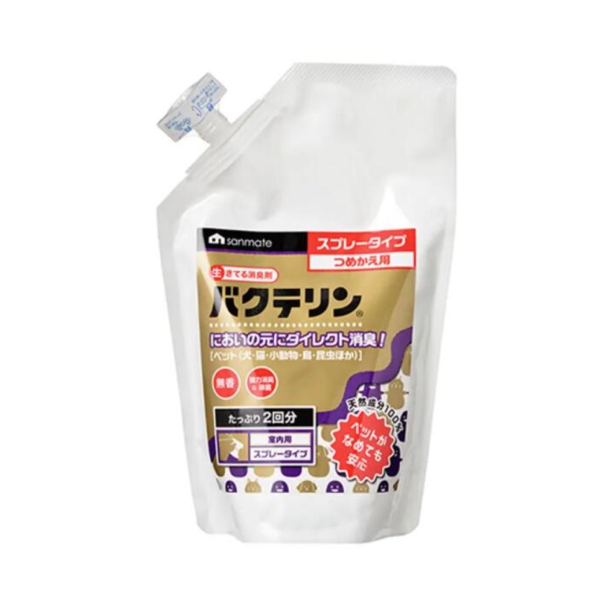 日本SANMATE 純天然萬用除菌消臭噴霧 可噴貓狗身體 500ml - 補充裝