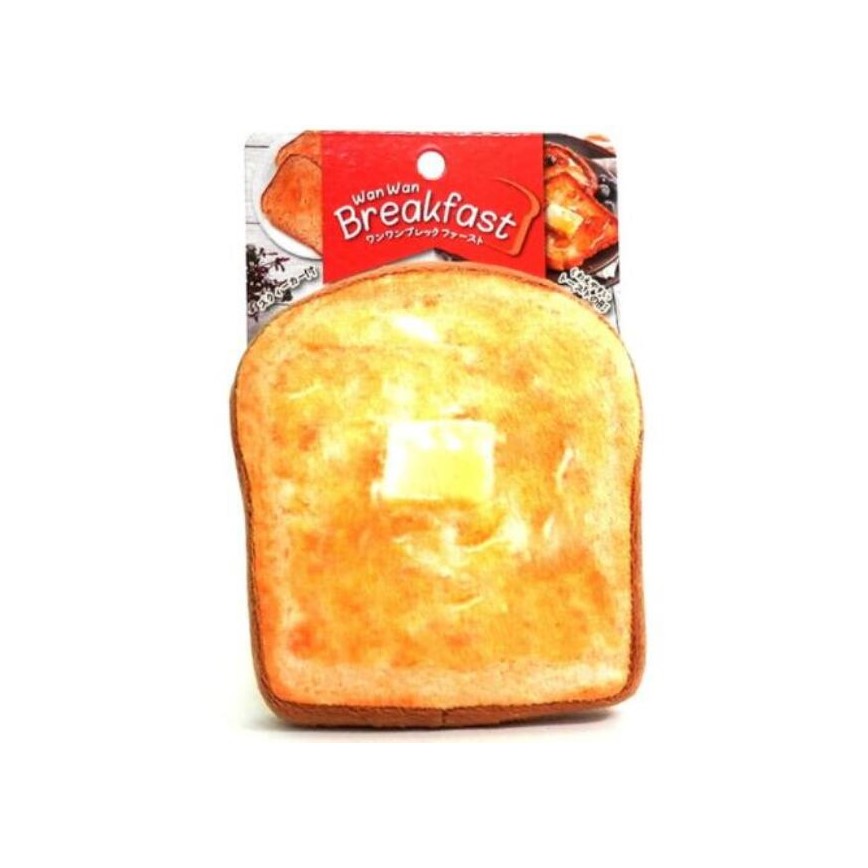 日本Wan Wan Breakfast 狗狗玩具 牛油厚多士 一個入 (停售)