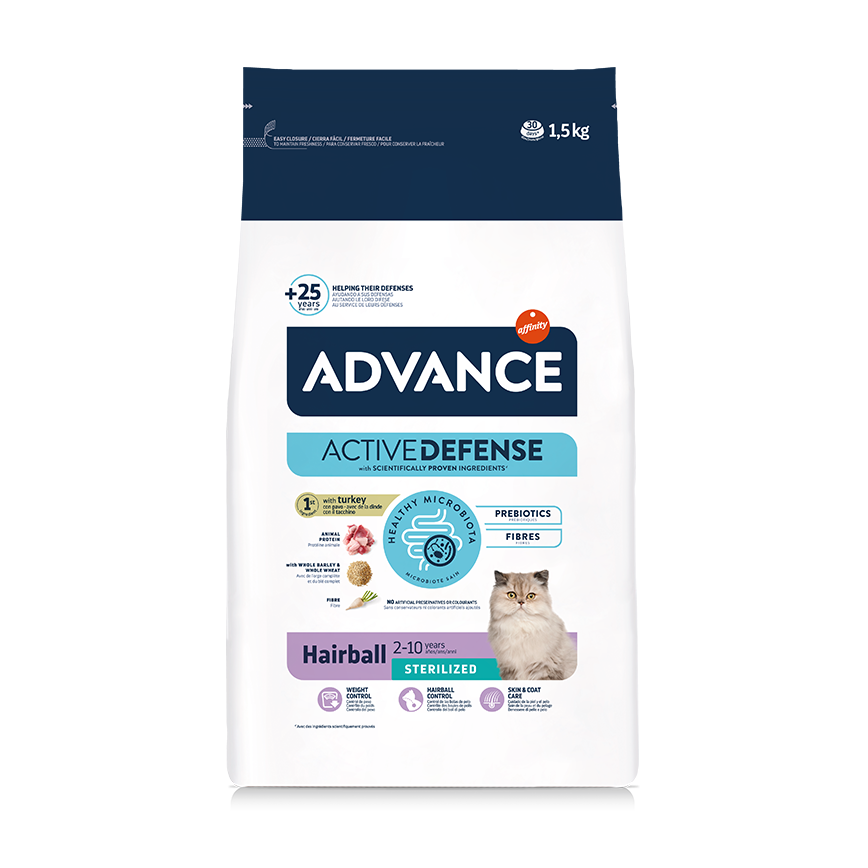 ADVANCE 絕育成貓糧 特殊護理 毛球護理 1.5kg (921864) 圖 2
