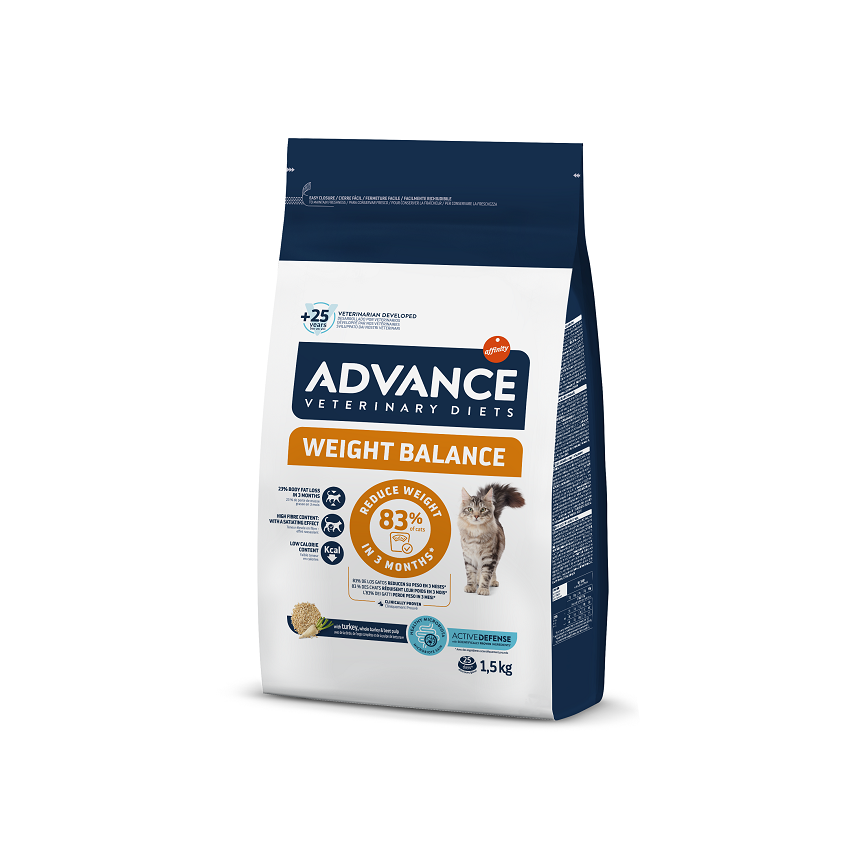 ADVANCE 處方糧 貓糧 減肥配方 1.5kg (923913) (新舊包裝隨機發貨) 圖 2
