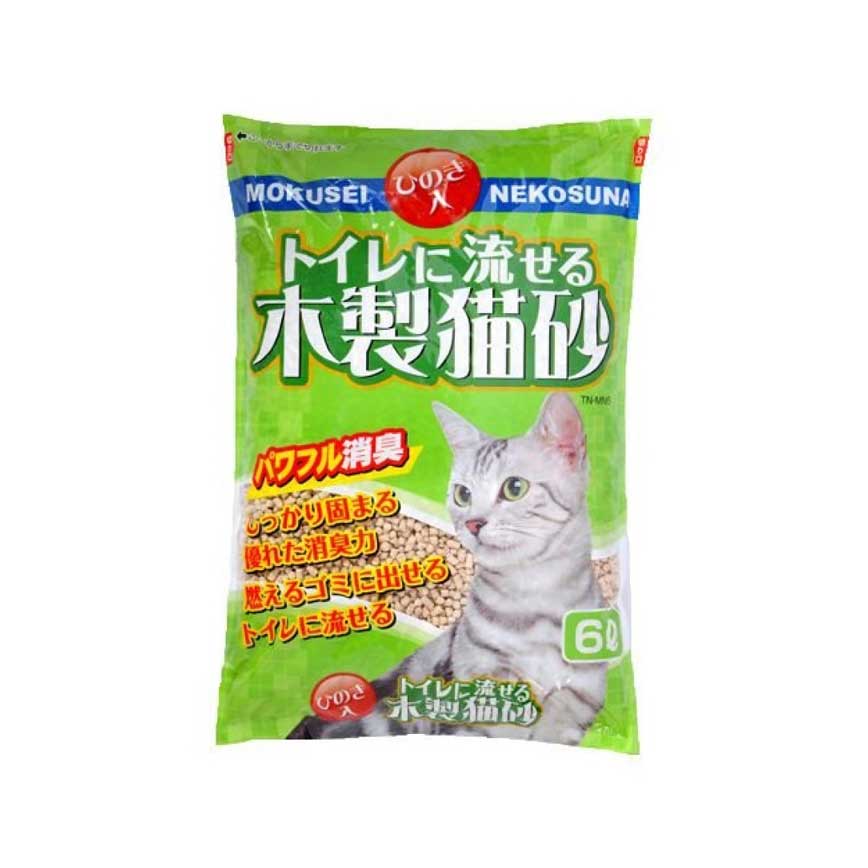日本Hitachi 環保強力消臭大粒木製貓砂 6L