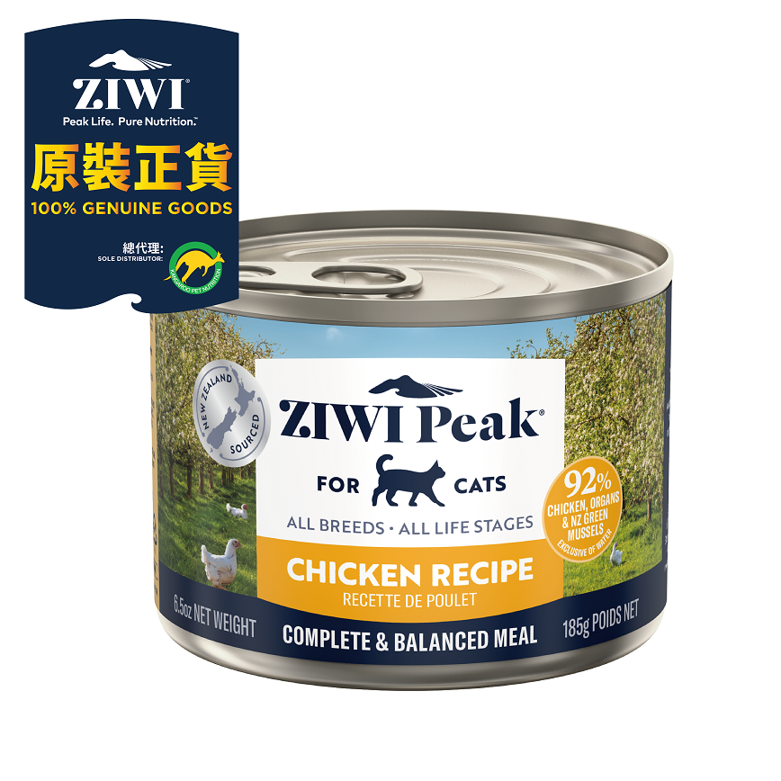 ZiwiPeak 貓罐頭 放養雞配方 185g