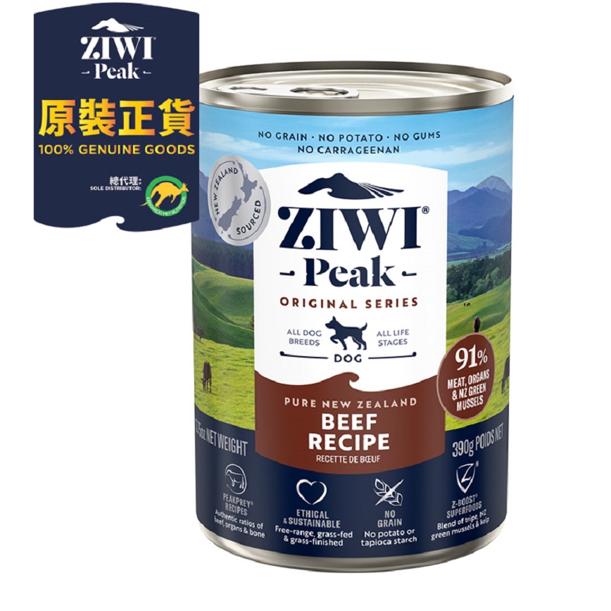 ZiwiPeak 狗罐頭 牛肉配方 390g (CDB) 圖 1