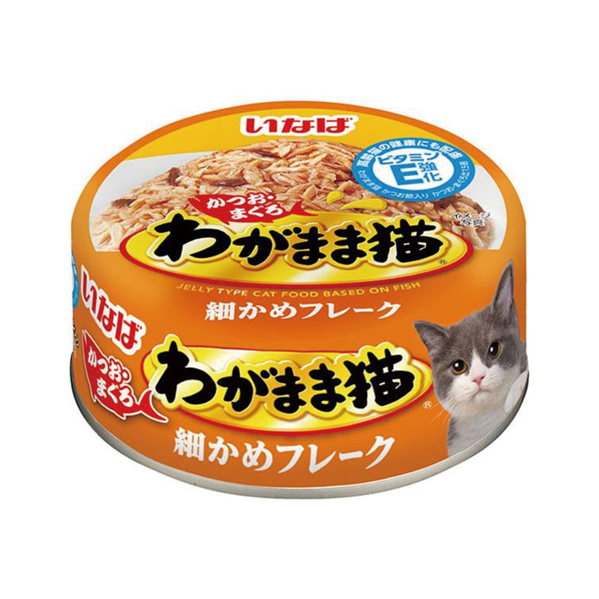CIAO 貓罐頭 INABA わがまま猫 細切鰹魚+金槍魚 115g (IM-274) (橙) 圖 1
