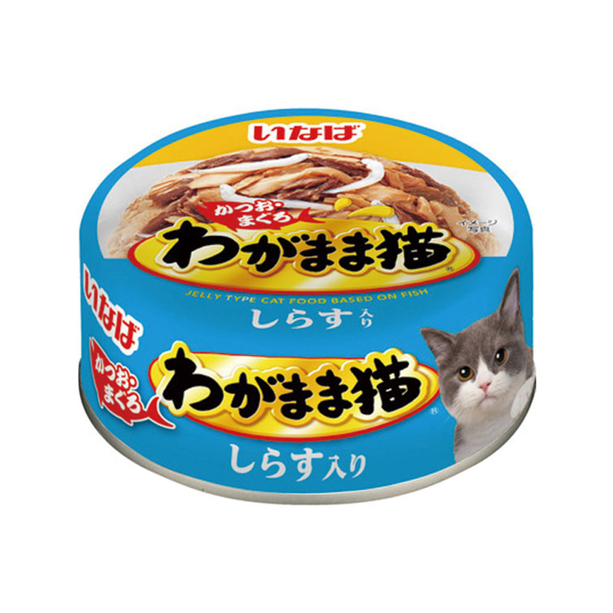 CIAO 貓罐頭 INABA わがまま猫 白飯魚+鰹魚+金槍魚 115g (IM-273) (天藍) 圖 1