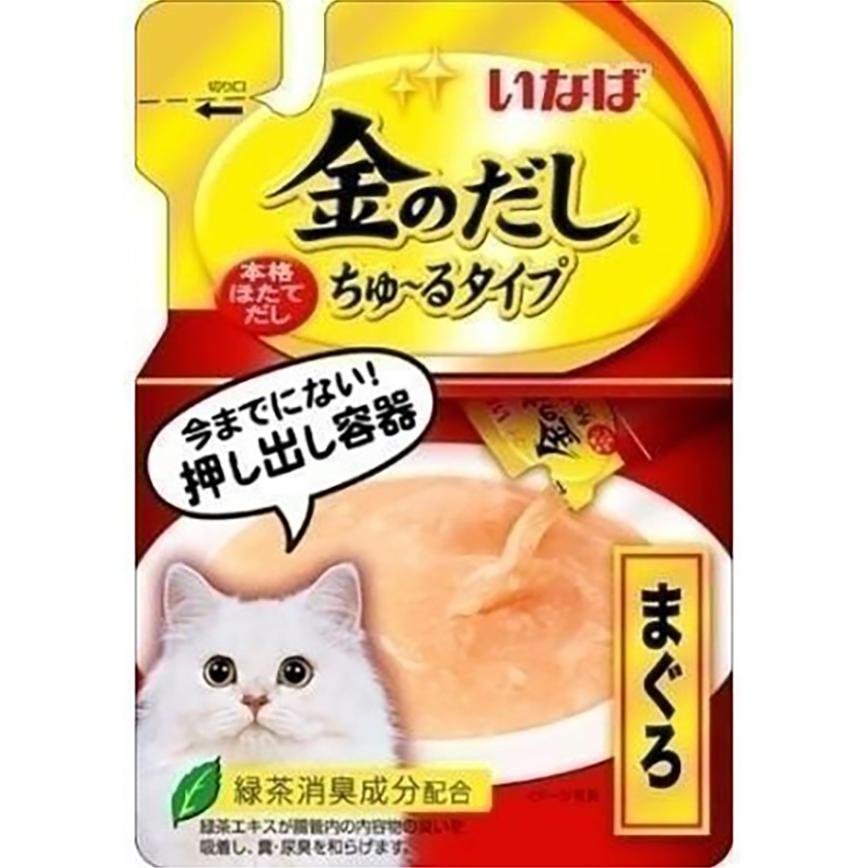 CIAO 袋裝湯包 INABA 金のだし 金槍魚+雞肉 140g (IC-181) (隨機包裝) 圖 1