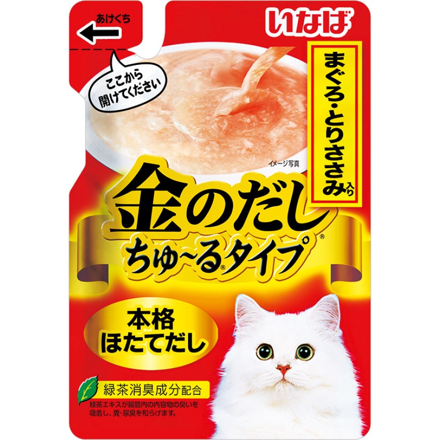 CIAO 袋裝湯包 INABA 金のだし 金槍魚+雞肉 140g (IC-181) (隨機包裝) 圖 2