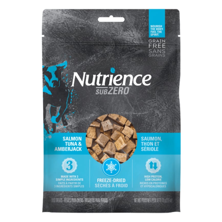 Nutrience SUBZERO 狗零食 凍乾脫水狗小食 三種魚 70g (D6522)