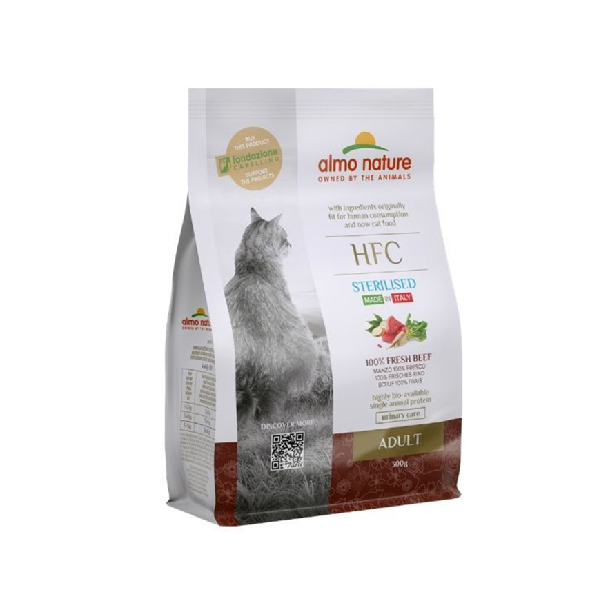 Almo Nature HFC 成貓或絕育貓糧 新鮮牛肉 1.2kg (9162)