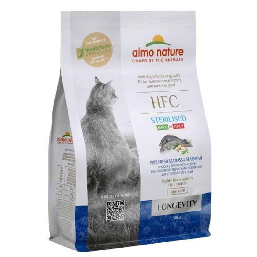 Almo Nature HFC 養生貓糧 新鮮鱸魚鯛魚 300g (9121) (停售)
