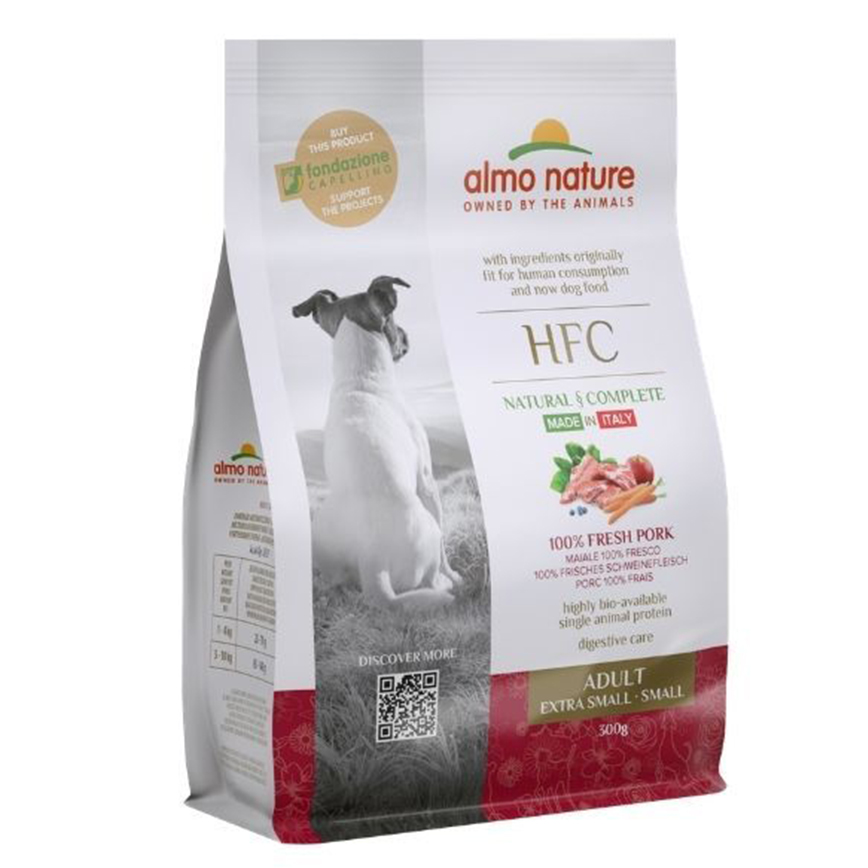 Almo Nature HFC 狗糧 成犬新鮮豬肉 細粒裝 300g (9211) (停售)