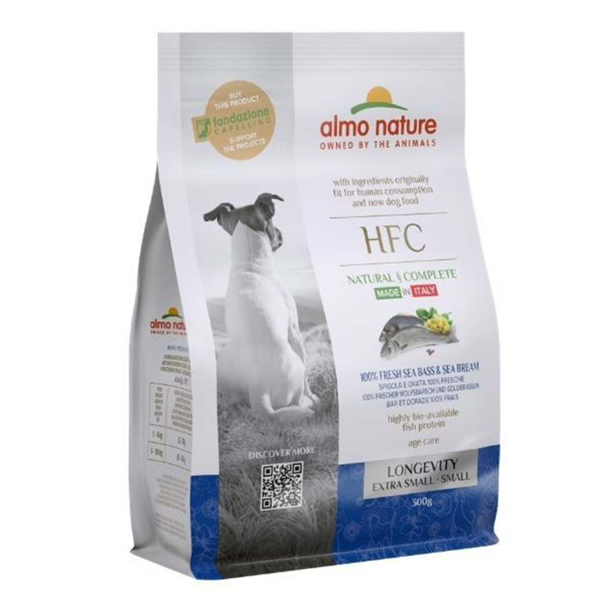 Almo Nature HFC 狗糧 養生新鮮鱸魚鯛魚 細粒裝 1.2kg (9270)