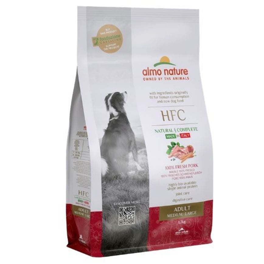 Almo Nature HFC 狗糧 成犬新鮮豬肉 大粒裝 1.2kg (9311)