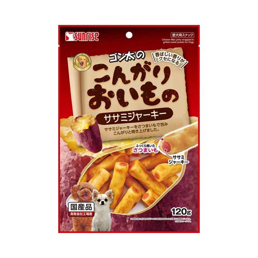 日本Sunrise 狗小食 番薯雞乾卷心條 120g