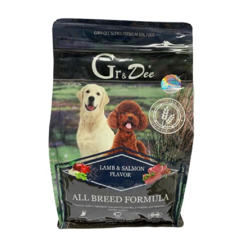 GRANDEE 無穀物成犬糧 羊肉+三文魚 1.5kg (GD/GFLS1.5) (TBS) 圖 1