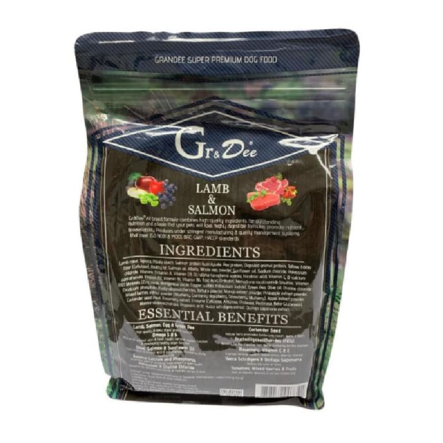 GRANDEE 無穀物成犬糧 羊肉+三文魚 1.5kg (GD/GFLS1.5) (TBS) 圖 2