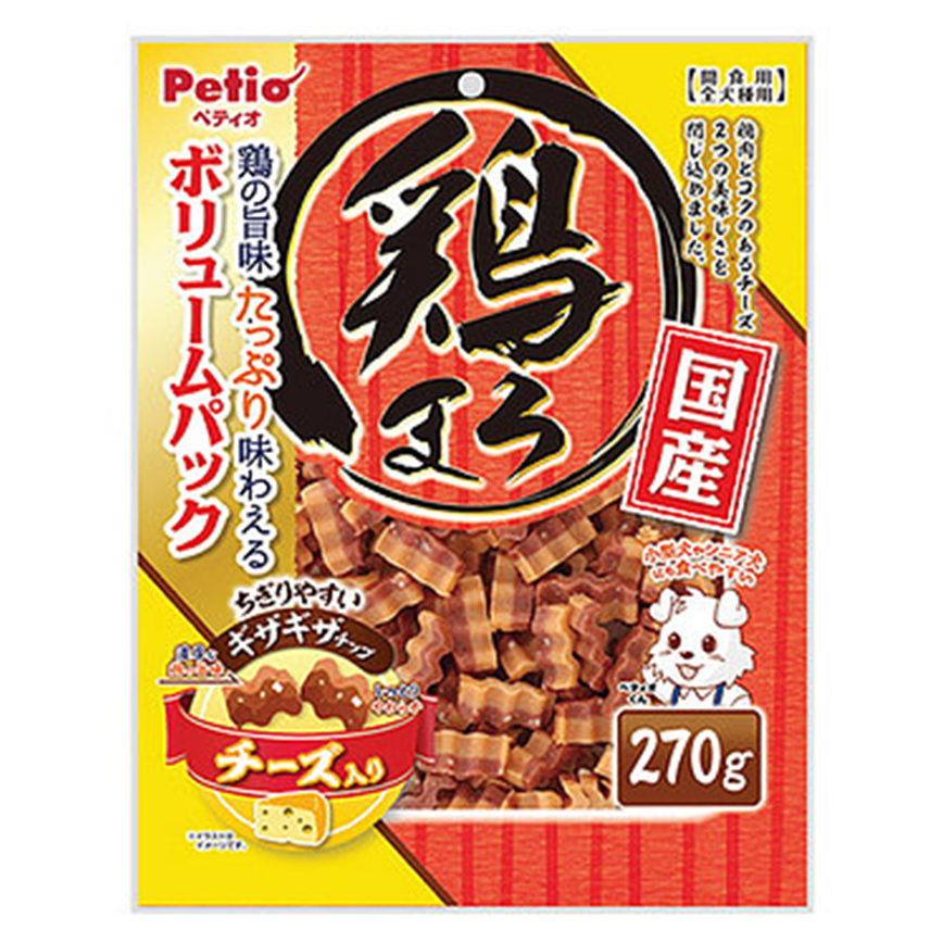 Petio 狗零食 日本產濃郁蒸雞肉波浪條 芝士 270g (90501955) 圖 1