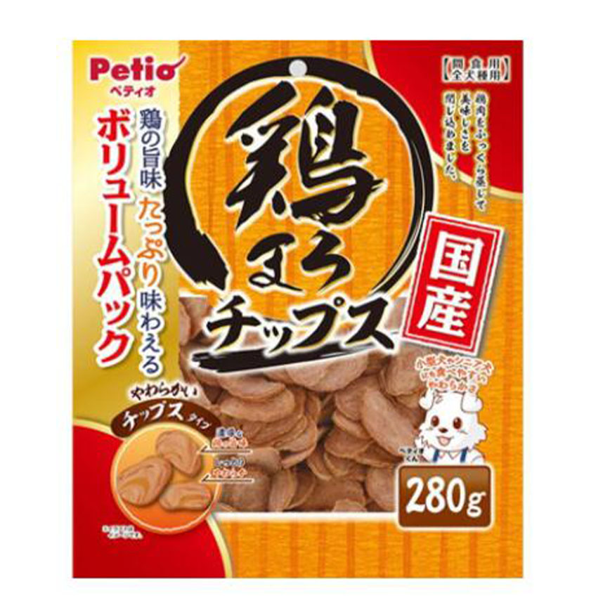 Petio 狗零食 日本產濃郁蒸雞片 原味 280g (紅) (90502645) 圖 1