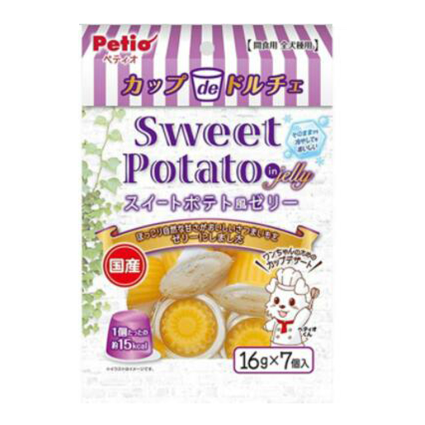 Petio 狗零食 日本產零脂肪低卡路里 甘薯味啫喱 112g (90502241) 圖 1