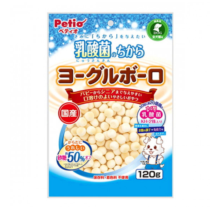 Petio 狗零食 日本產 乳酸菌 低聚糖乳酪小饅頭 腸胃健康 增強免疫力 120g (90502025) 圖 1