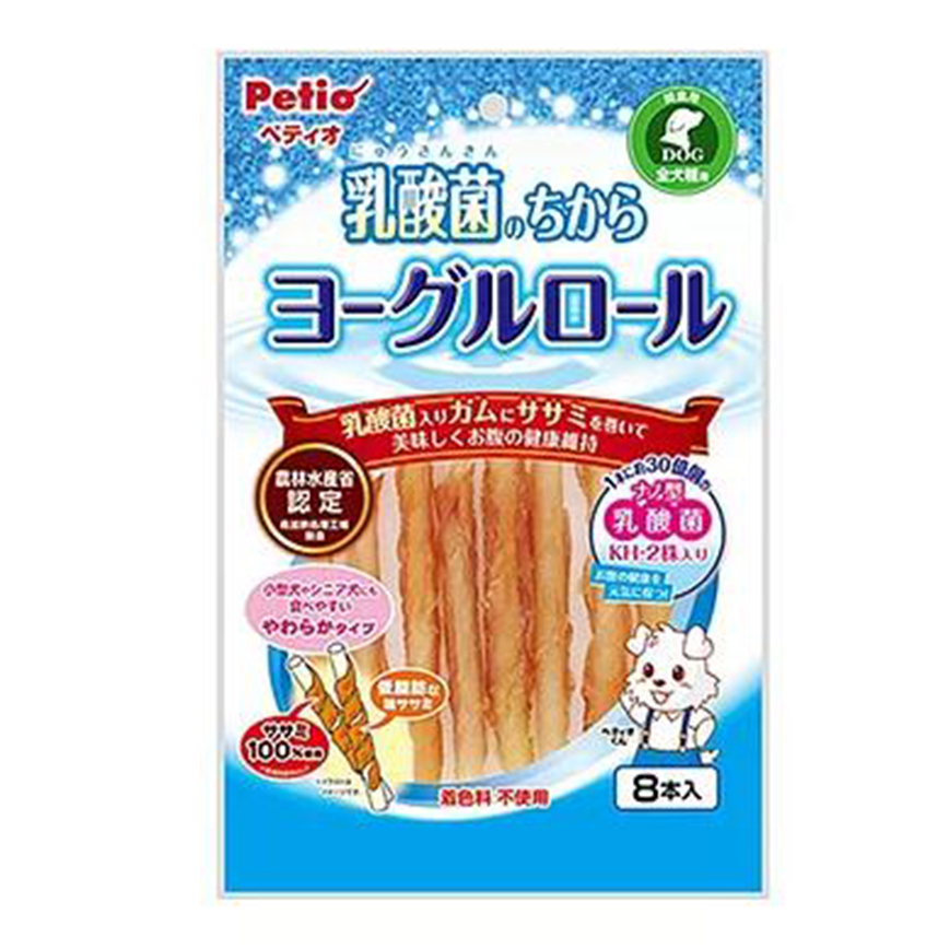 Petio 狗零食 日本產 乳酸菌 低脂乳酪雞胸肉條 腸胃健康 8條裝(90502027) 圖 1
