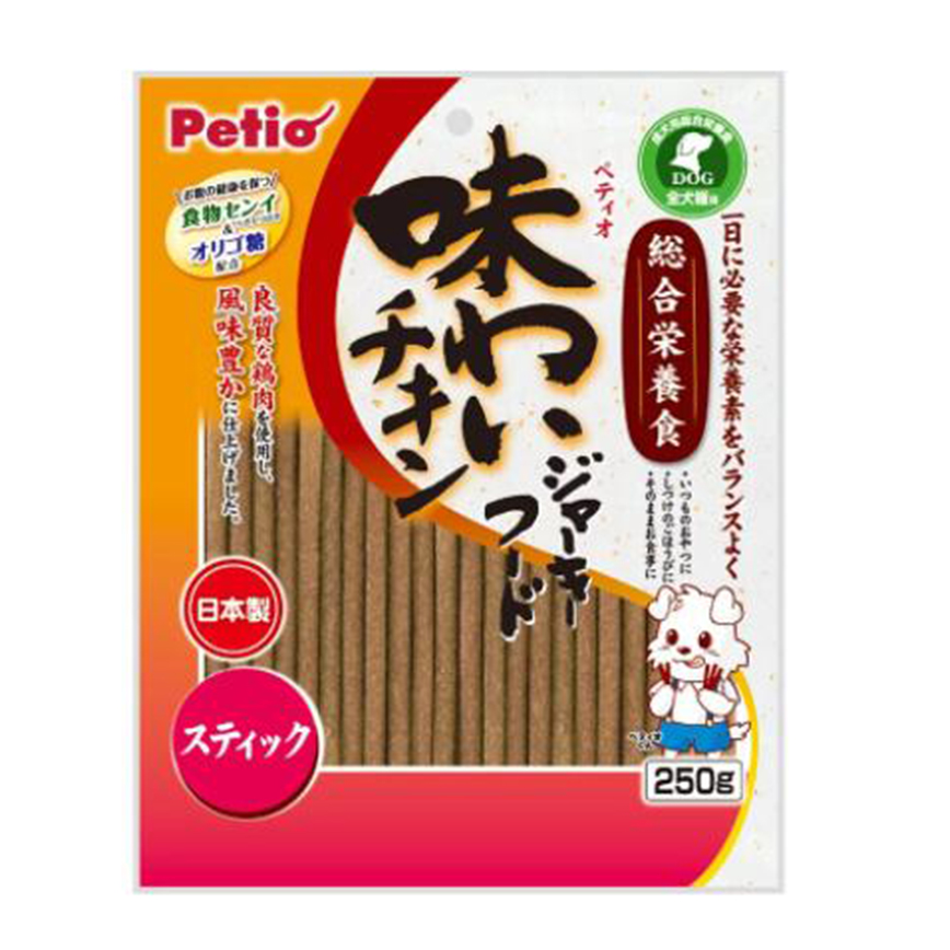 Petio 狗零食綜合營養 日本產美味雞肉條 腸胃健康 250g (90502308) 圖 1