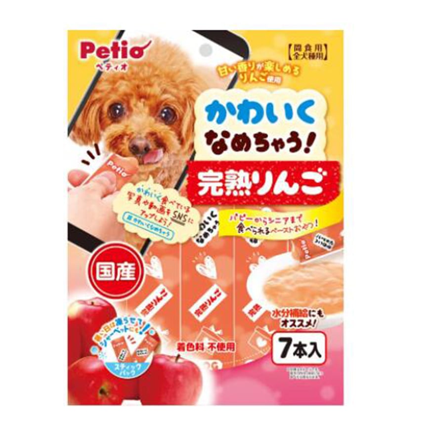 Petio 狗零食 日本產完熟果醬 營養水分補充 水分補充 7支裝 (90502314) 圖 1