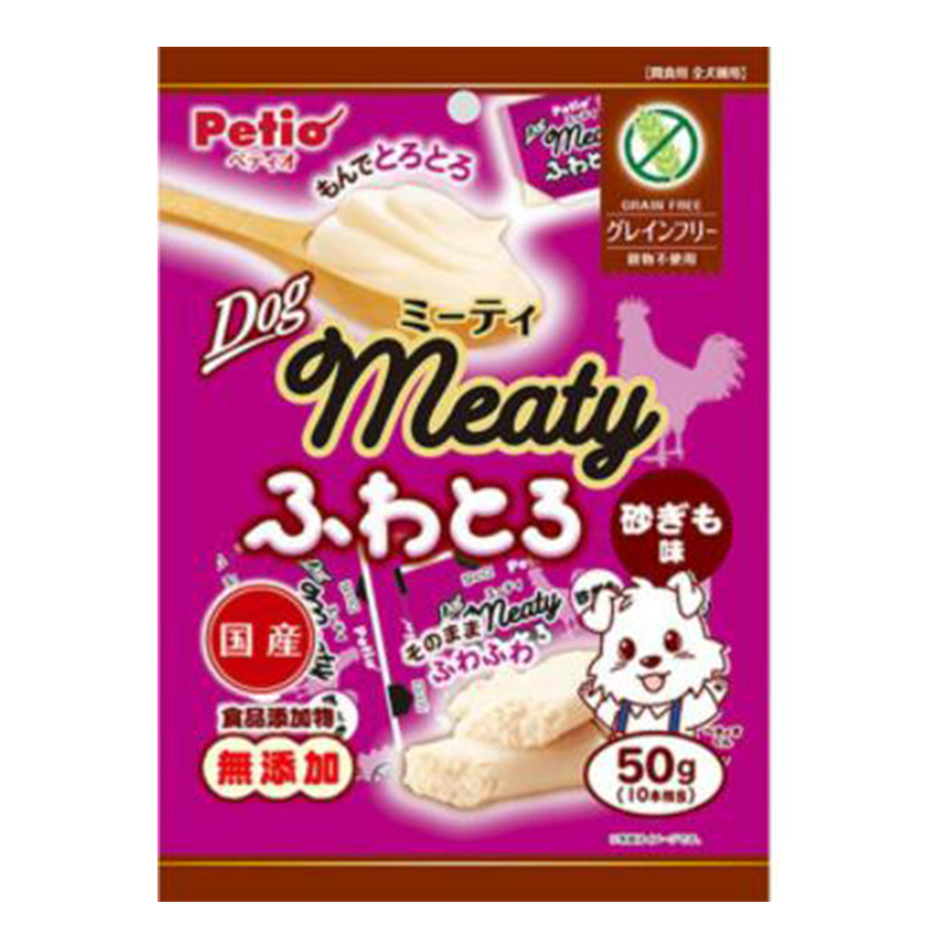 Petio 狗零食 Meaty 日本產 低敏無穀物 無添加 鬆軟雞胗肉醬 50g (90502554) 圖 1