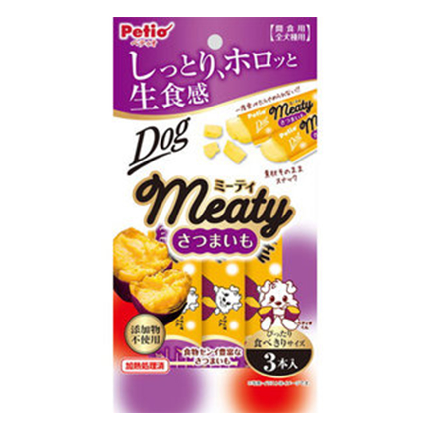 Petio 狗零食 Meaty無添加生食感 甘薯條 腸胃健康 3支裝 (90502656) 圖 1